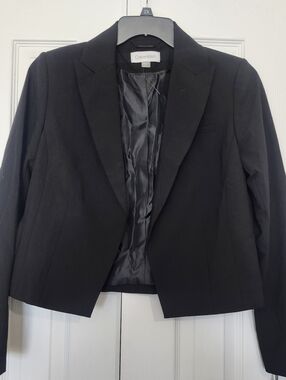 Calvin Klein Size 10 Black Blazer No Buttons